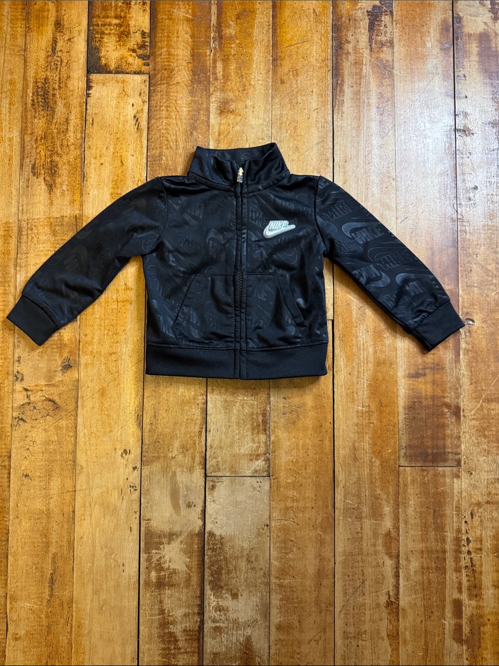 Nike Track Jacket size 12 months black logo jacket unisex neutral